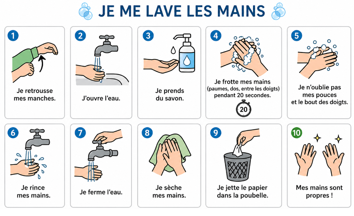 Illustration d’une routine du matin